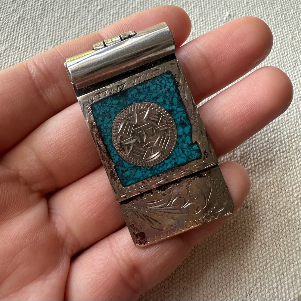 Silver tone Money Clip